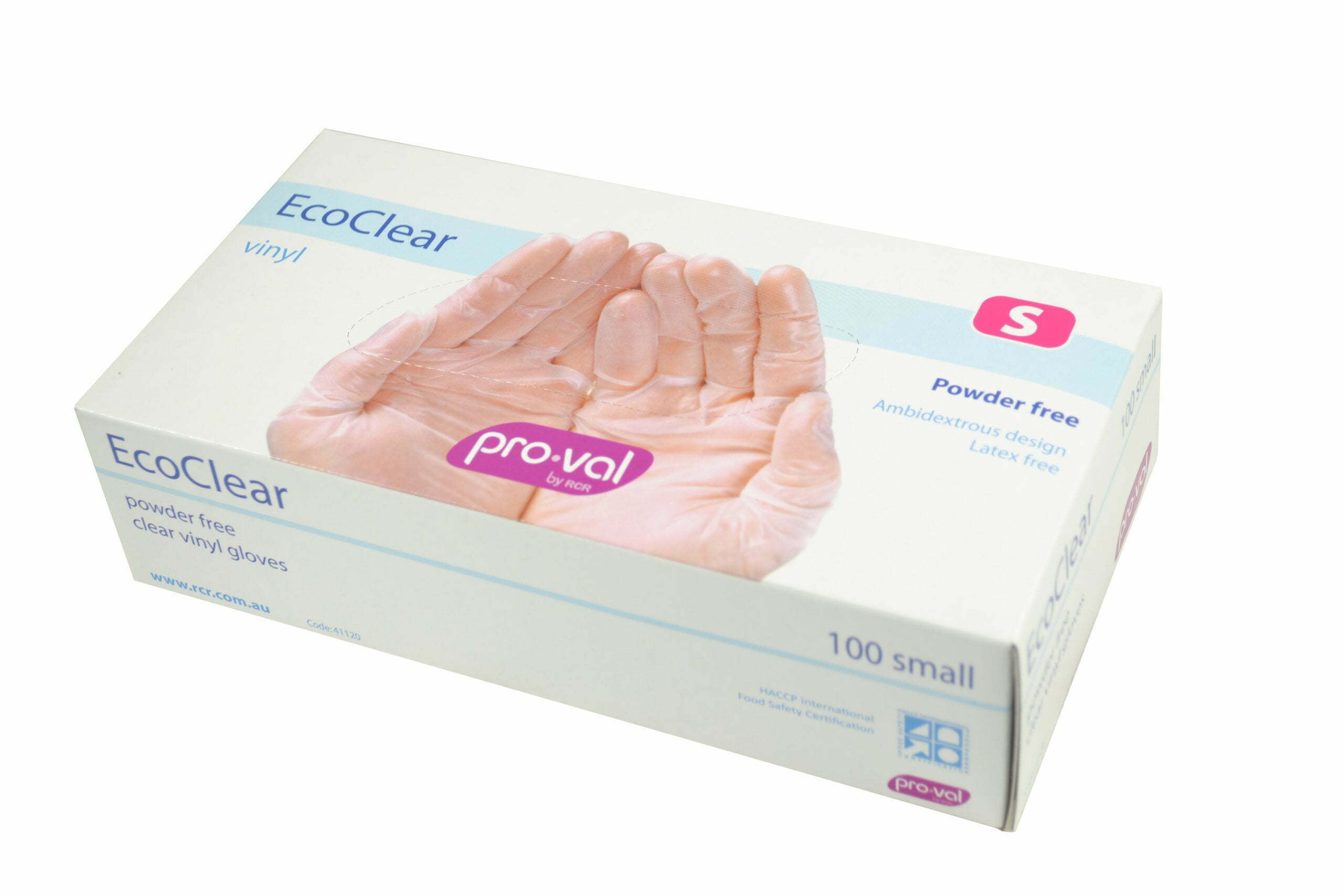 Pro-Val small Clear Powder Free Vinyl 100pk