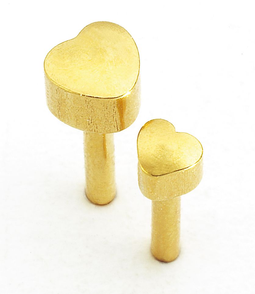 Caflon Blu Professional Heart Mini Gold Uncarded