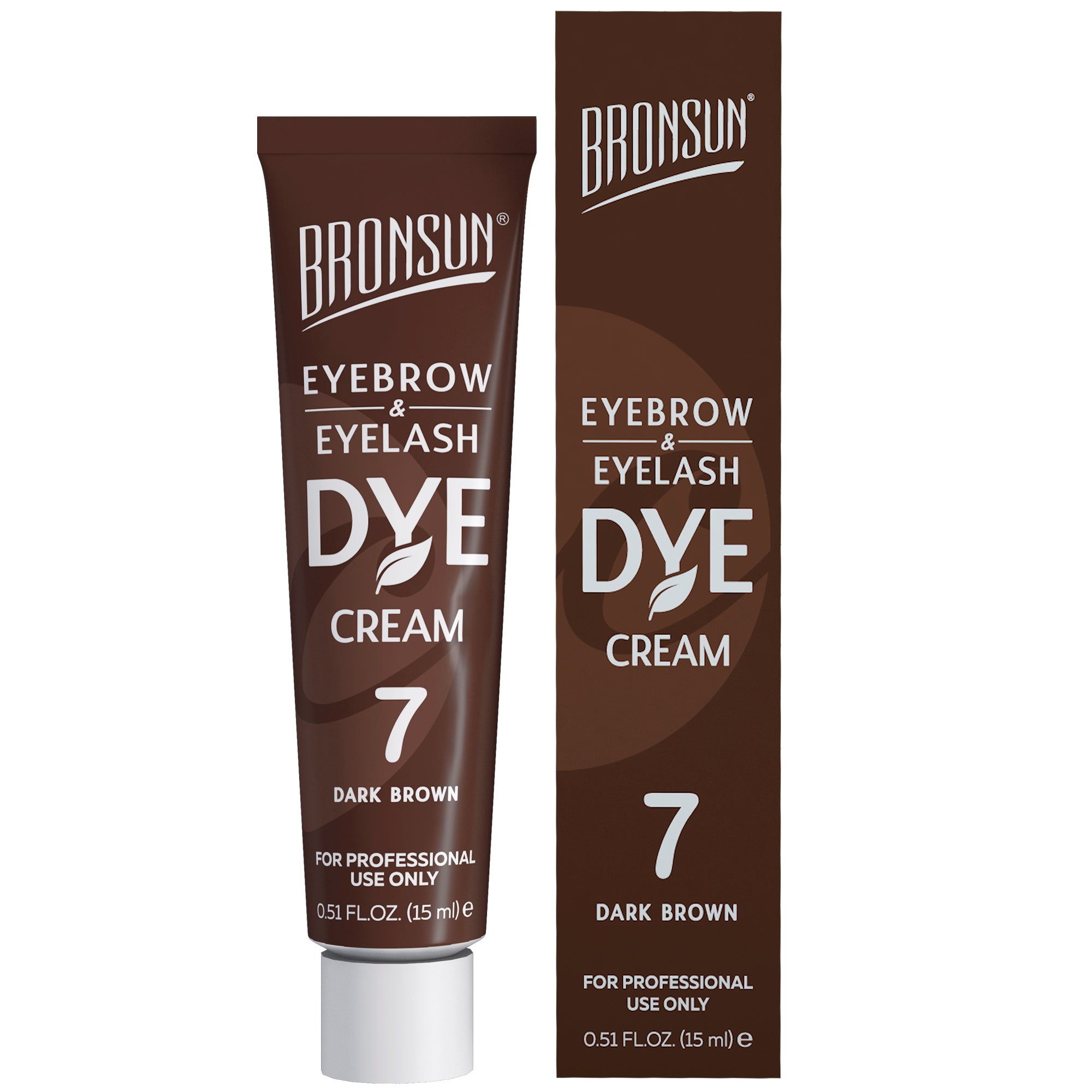 Bronsun Eyelash & Eyebrow Dye Cream – Dark Brown #7