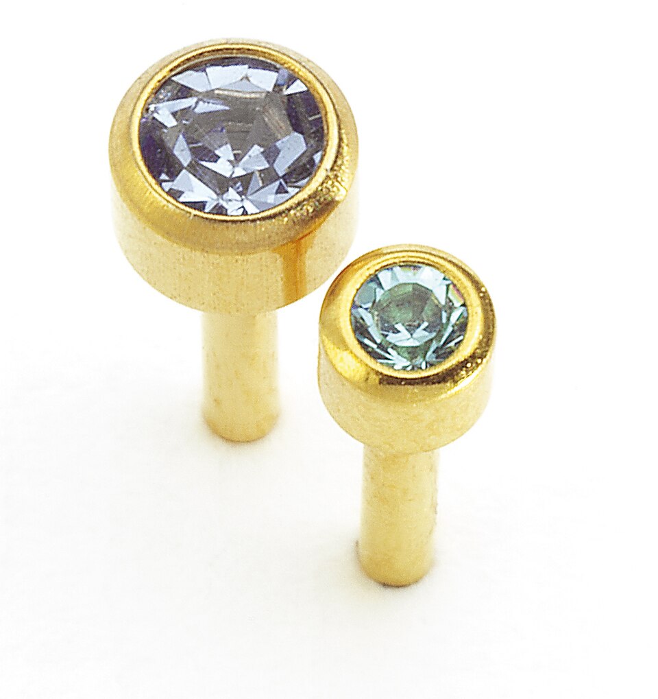 Caflon Blu March Gold Reg Birthstone Carded