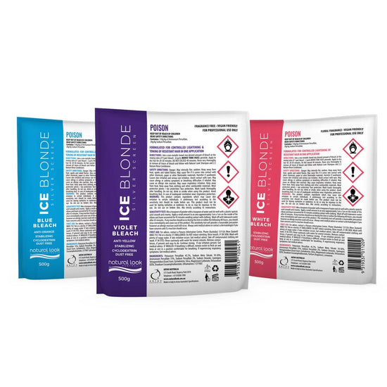 LuminArt Ice Blonde Silver Screen Blue Bleach 500g