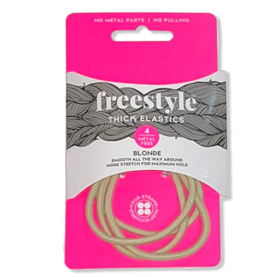 Freestyle Thin Elastics Blonde 6pc - Inner of 3