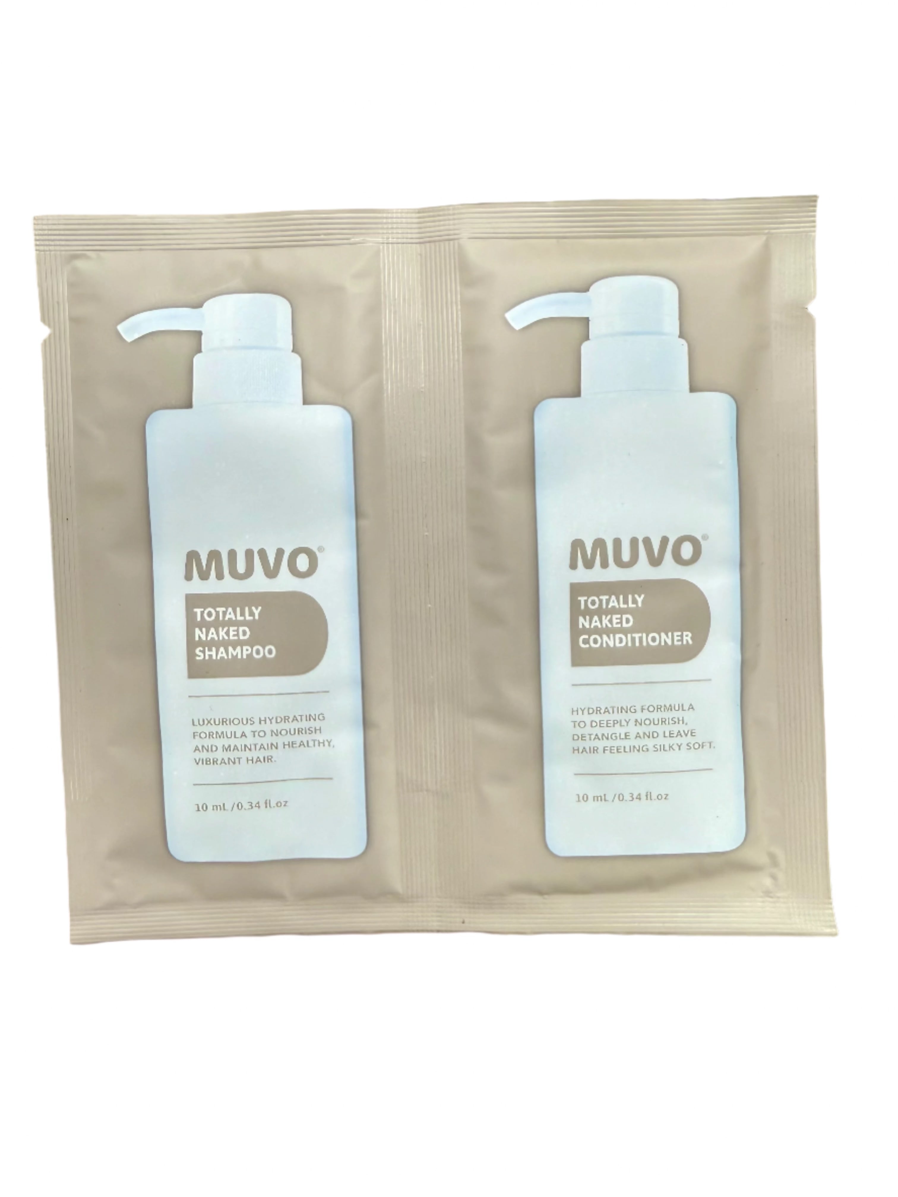 MUVO Totally Naked Shampoo & Conditioner Sachet 10ml