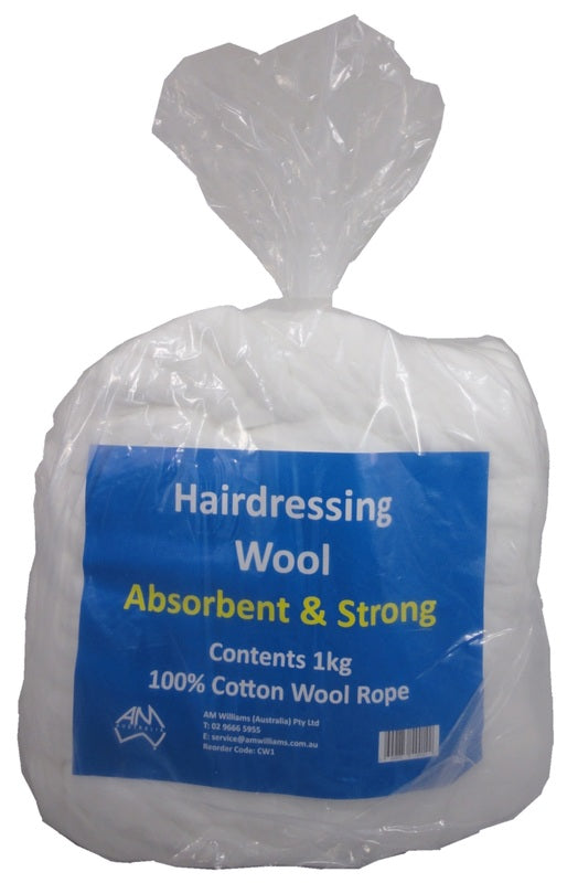 AMW Cotton Wool "Rope" Bag of 1kg