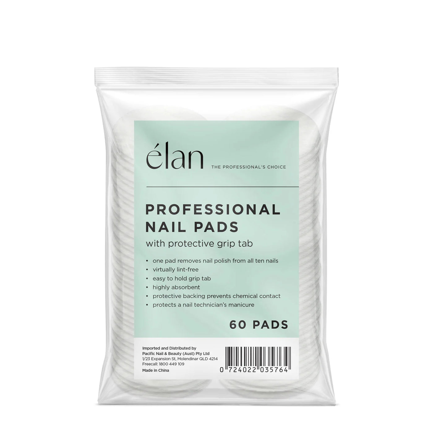 Elan Professional HandsDown Ultra Nail Pads 60 Pieces
