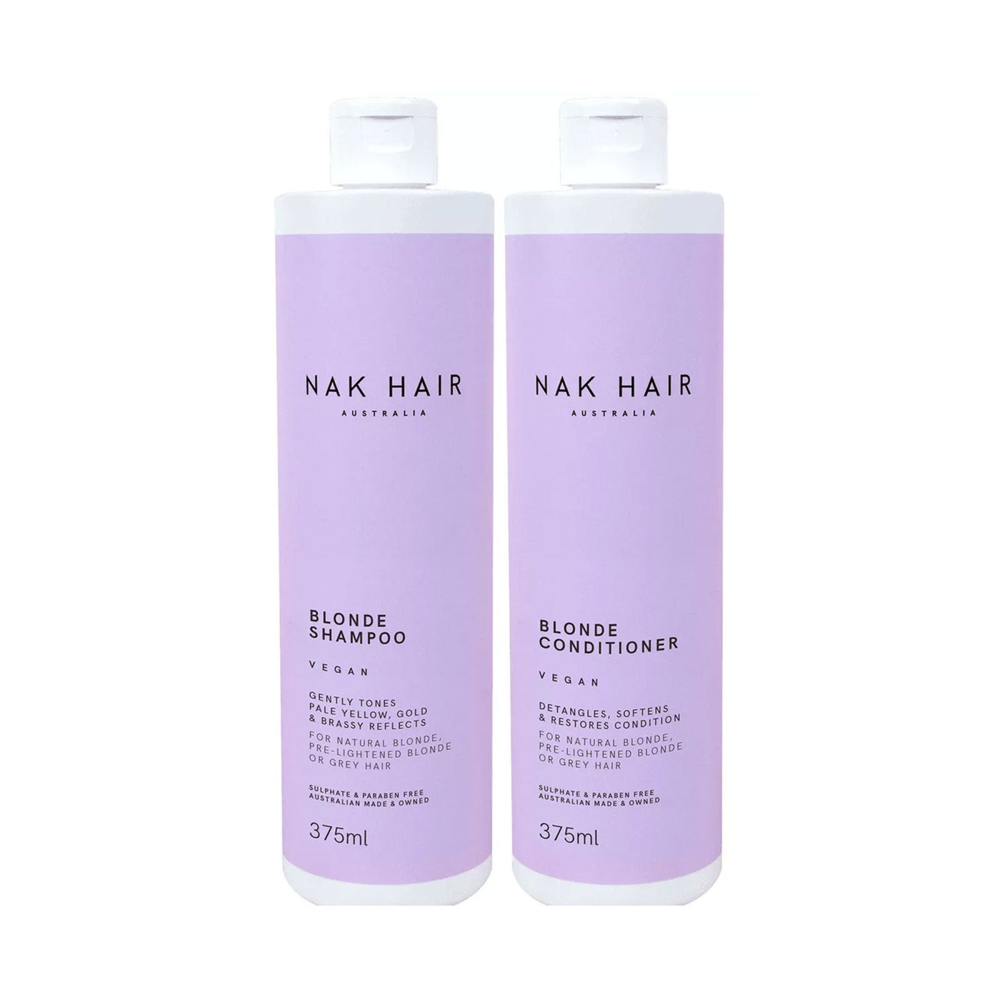 NAK Blonde Shampoo & Conditioner Pack 375ml