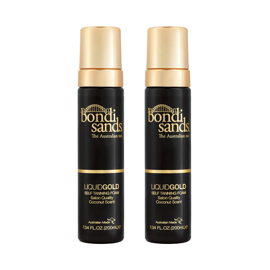 Bondi Sands Self-Tanning Liquid Gold Foam 200ml - 2 Pack