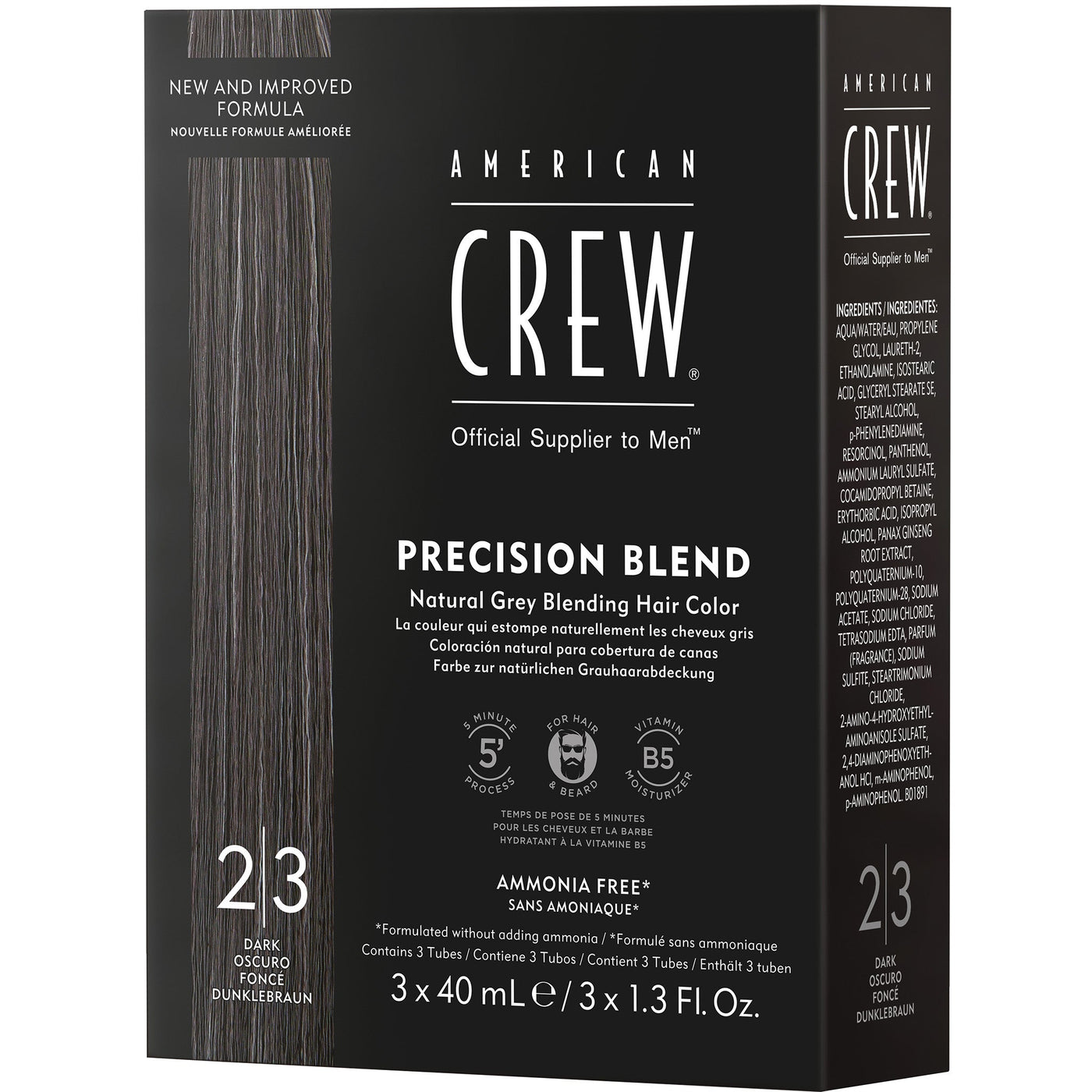 American Crew Precision Blend (3 x 40ml) 2-3 Dark