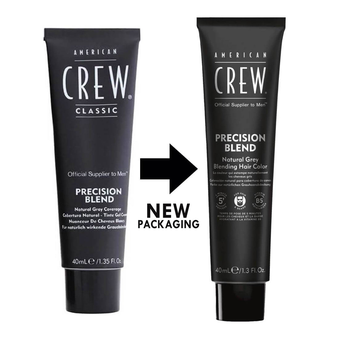American Crew Precision Blend (3 x 40ml) new tube packaging