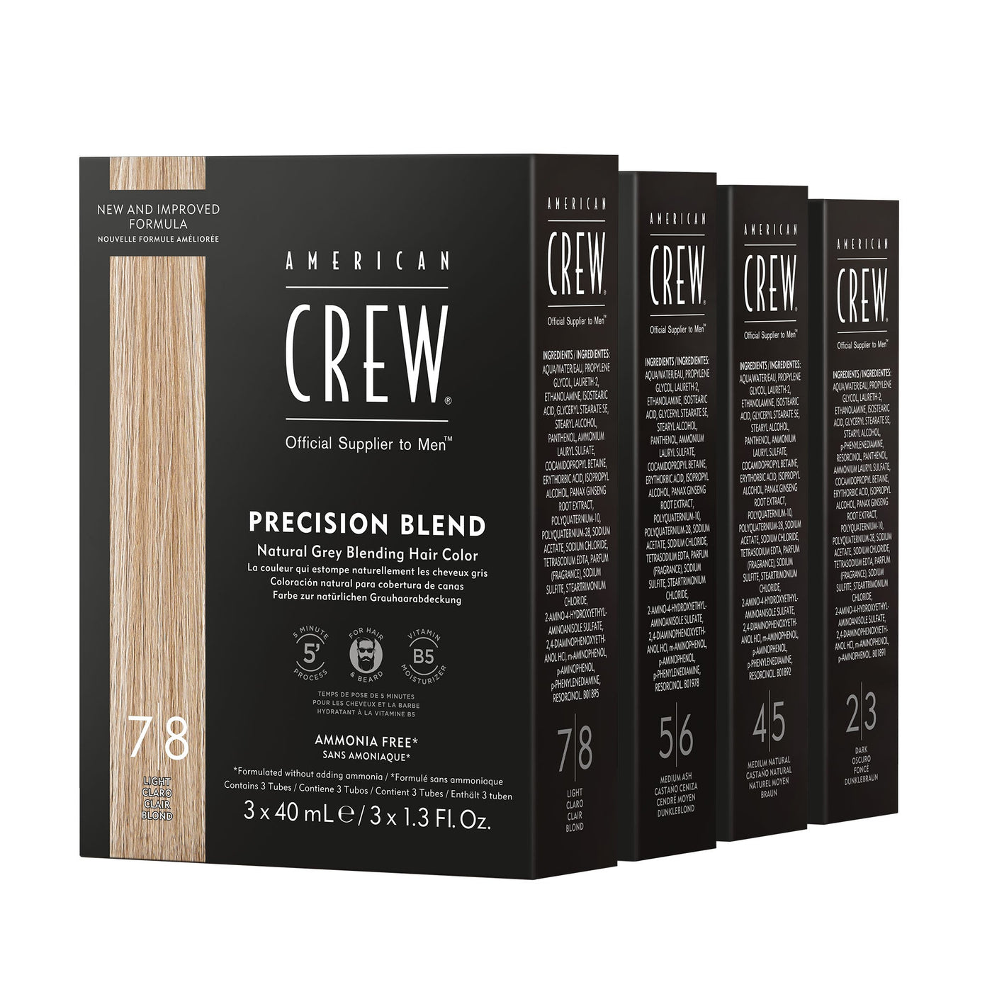 American Crew Precision Blend (3 x 40ml) available in four shades