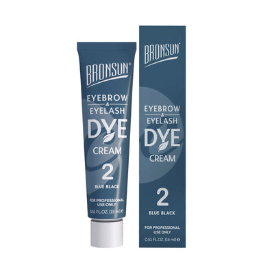 Bronsun Eyelash & Eyebrow Tint Cream Dye (15ml) Blue Black 2