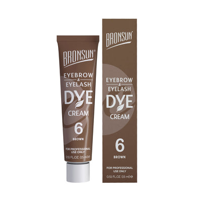 Bronsun Eyelash & Eyebrow Tint Cream Dye (15ml) Brown 6