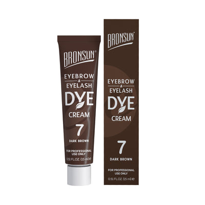 Bronsun Eyelash & Eyebrow Tint Cream Dye (15ml) Dark Brown 7