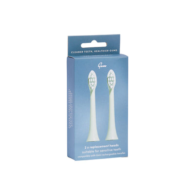 Gem Electric Toothbrush Replacement Heads Mint packaging