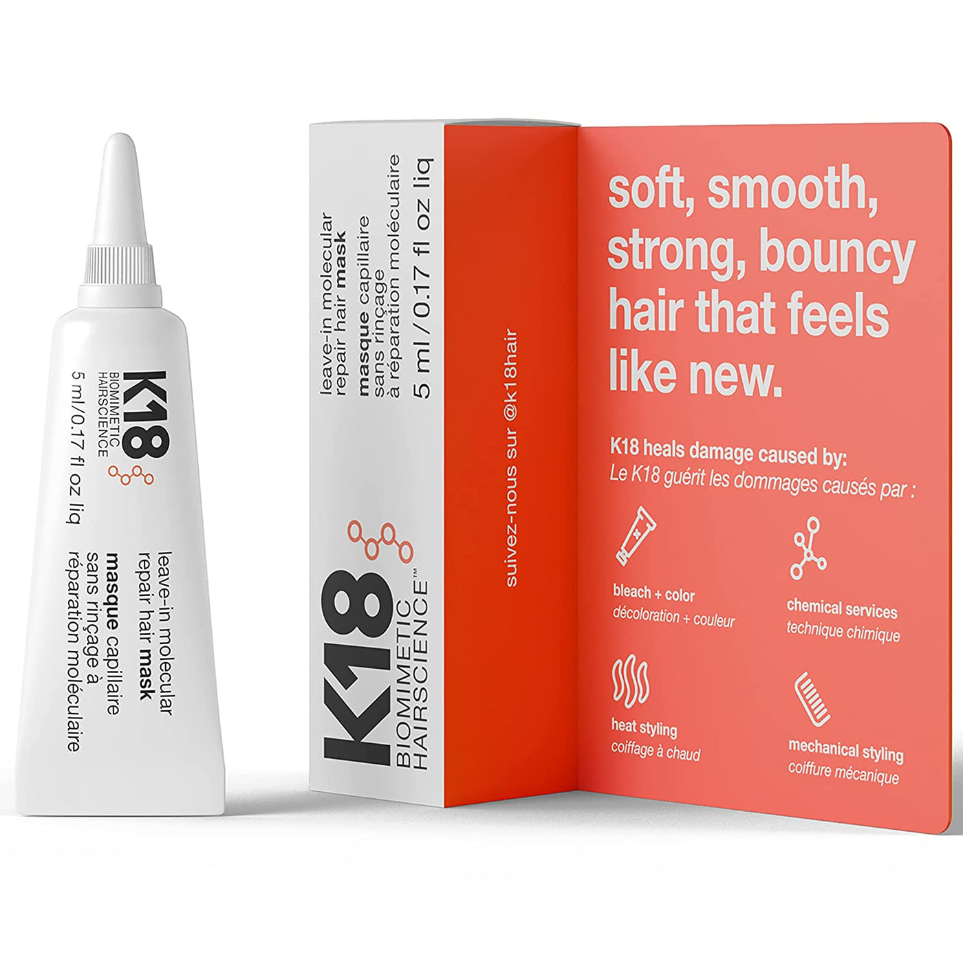 K18 Leave-In Molecular Repair Hair Mask 5ml 2