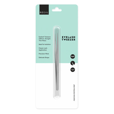 Regal by Anh Precision Straight Eyelash Tweezer (Japanese Stainless Steel)