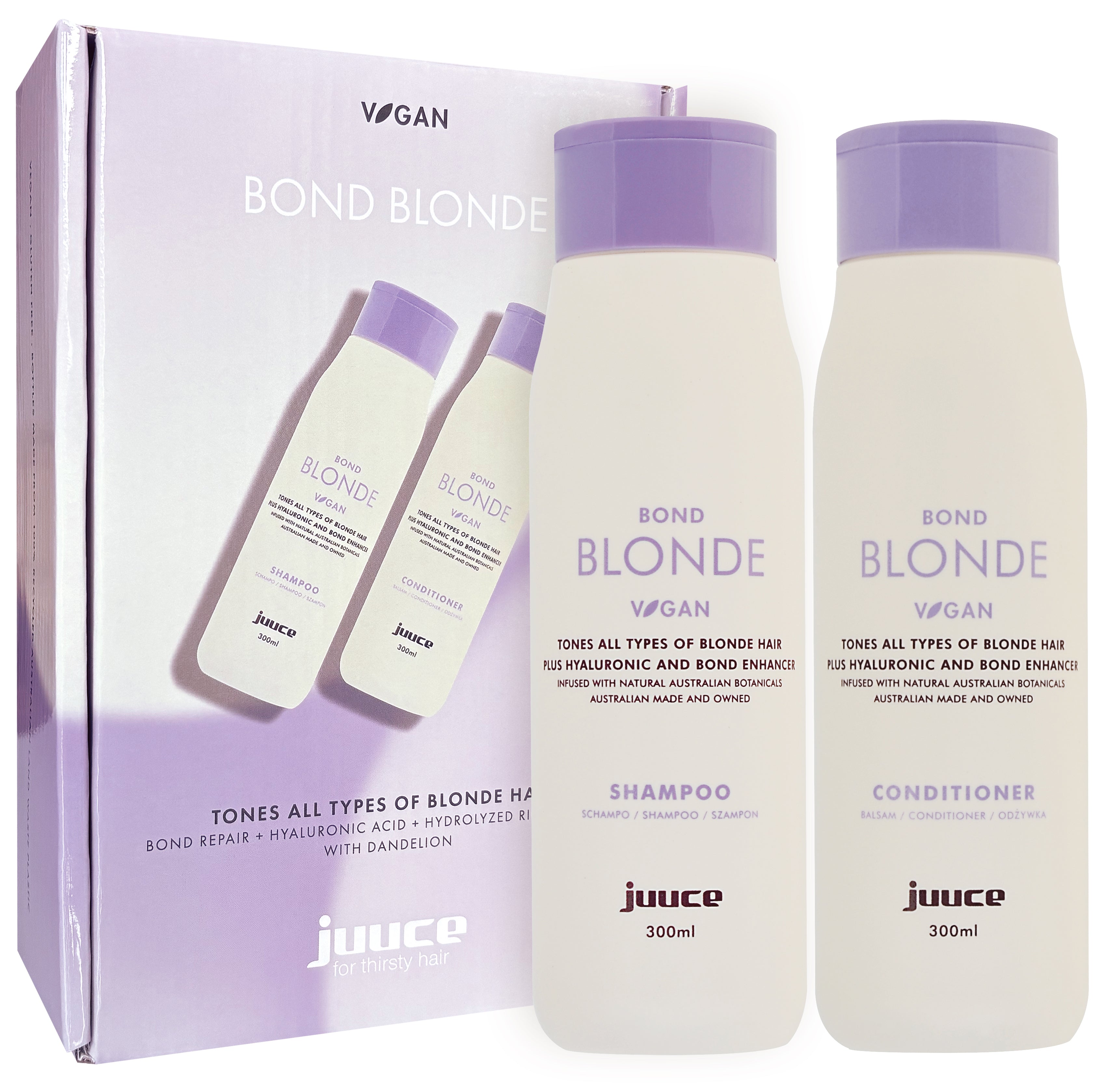 Juuce Bond Blonde Shampoo & Conditioner 300ml Duo