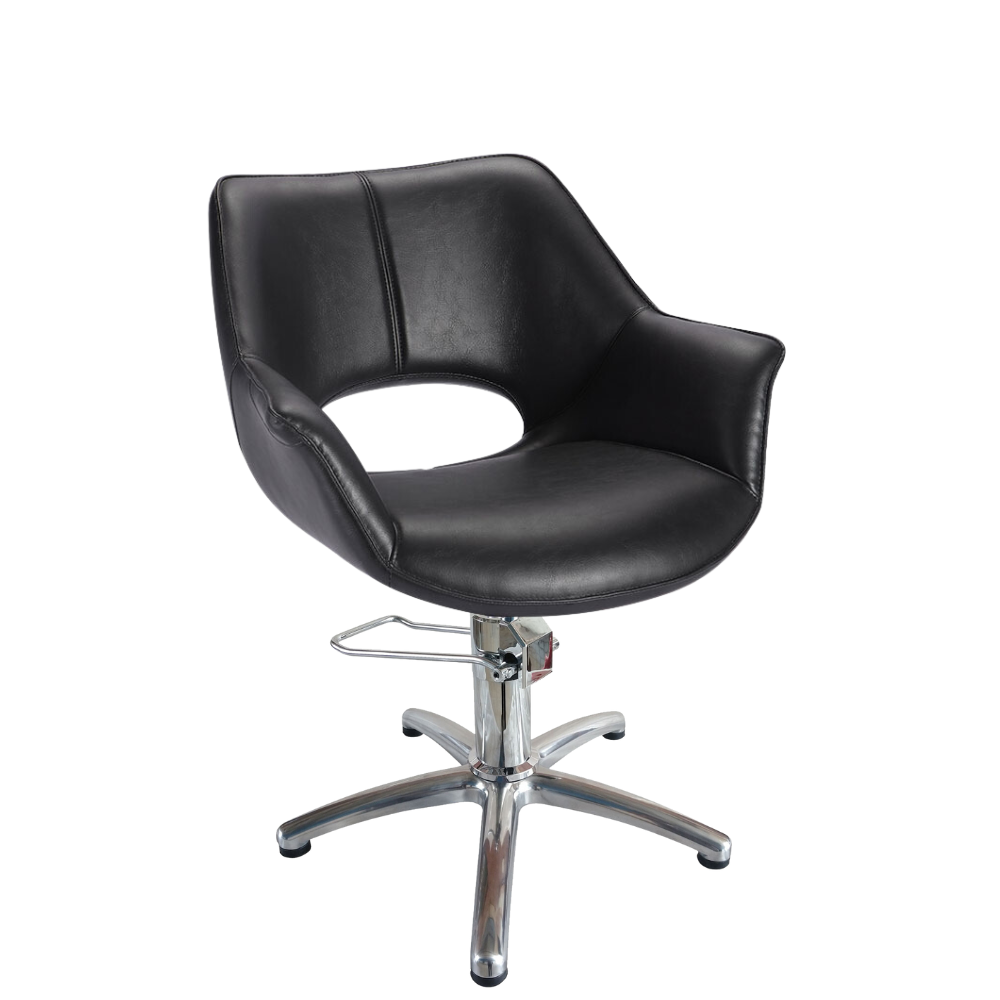 KSHE Leesa Styling Chair BLACK - 5 Star Base