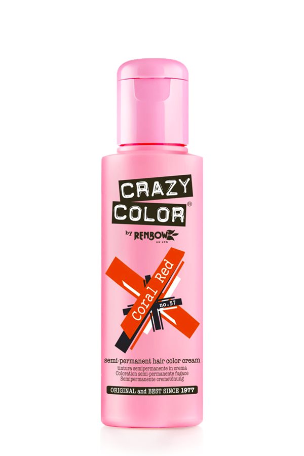 Crazy Color 100ml 057 CORAL RED