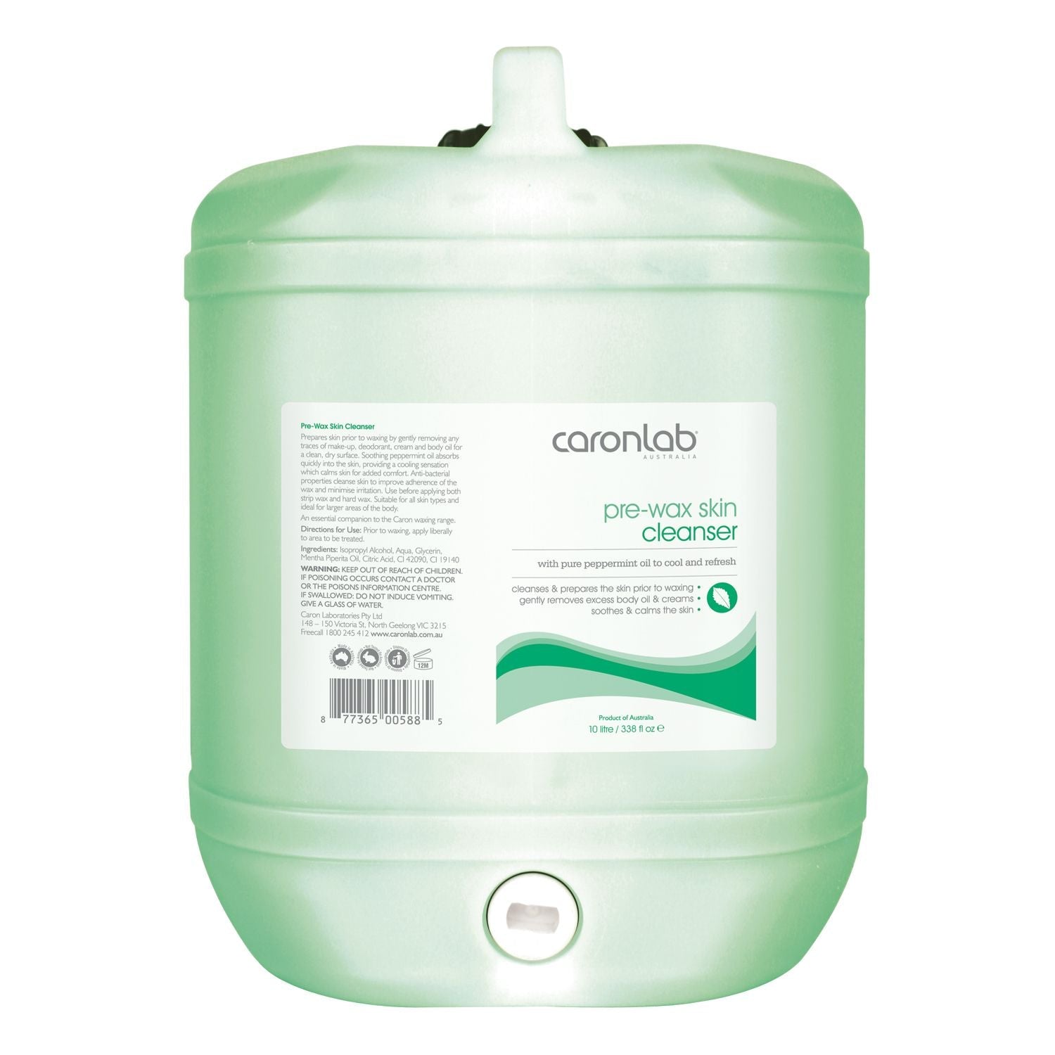 Caronlab Pre-Wax Skin Cleanser Bulk 10 lt