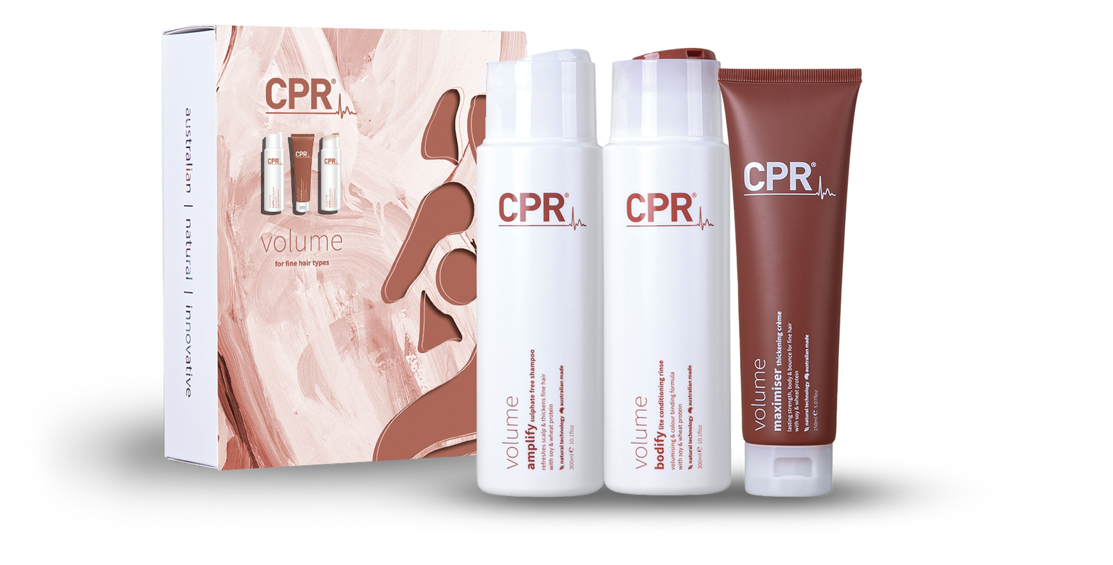 Vitafive CPR Volume Solution - Trio Pack (retail sizes)