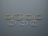 Caflon Blu 13mm Silver Faceted Sleepers Carded
