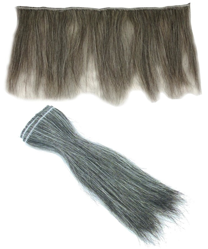 AMW Premium Salt & Pepper Weft 30cm wide x 20cm long