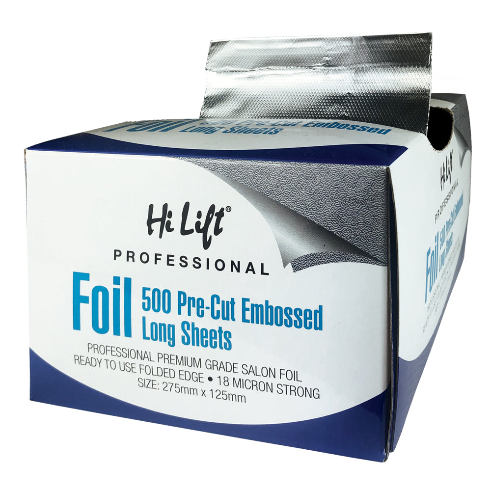 Hi Lift Foil 500 Pre Cut POP UP Long Sheets 18 Micron Silver 275mm x 125mm