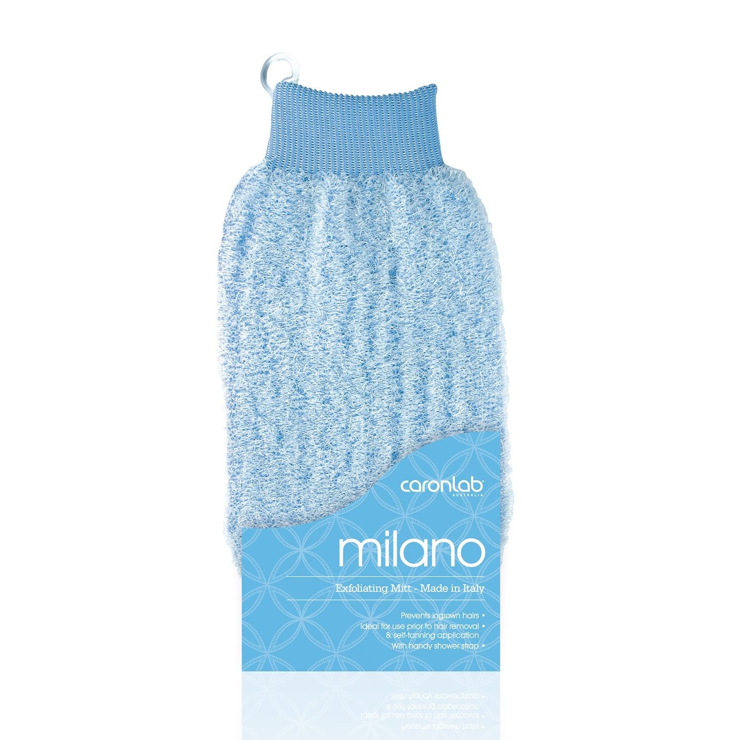 Caronlab Milano Massage Mitt light blue