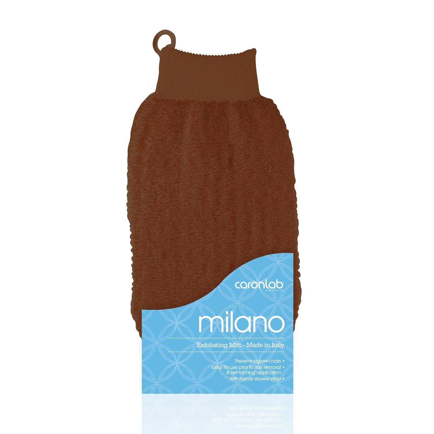 Caronlab Milano Massage Mitt - Brown