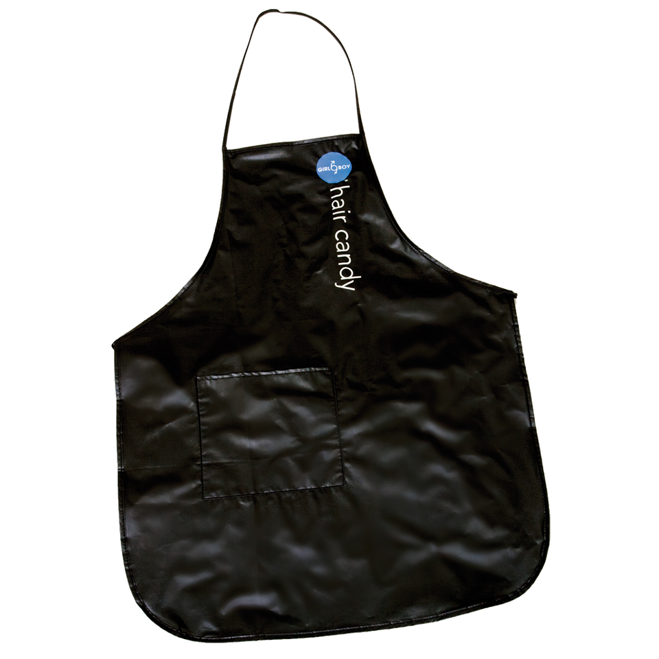 GirlBoy Apron Black Vinyl with pocket