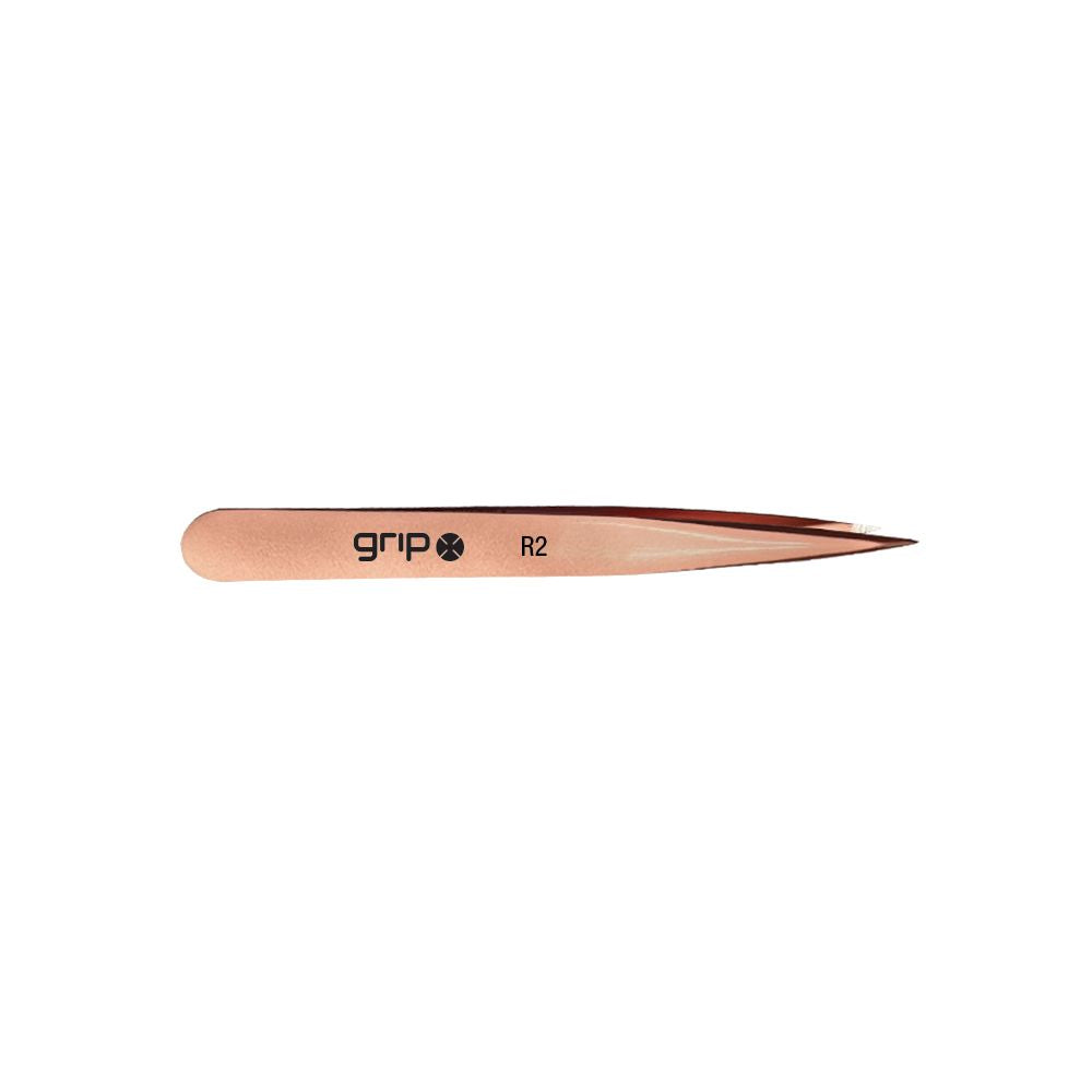 GRIP TWEEZER POINTED TIP ROSE GOLD