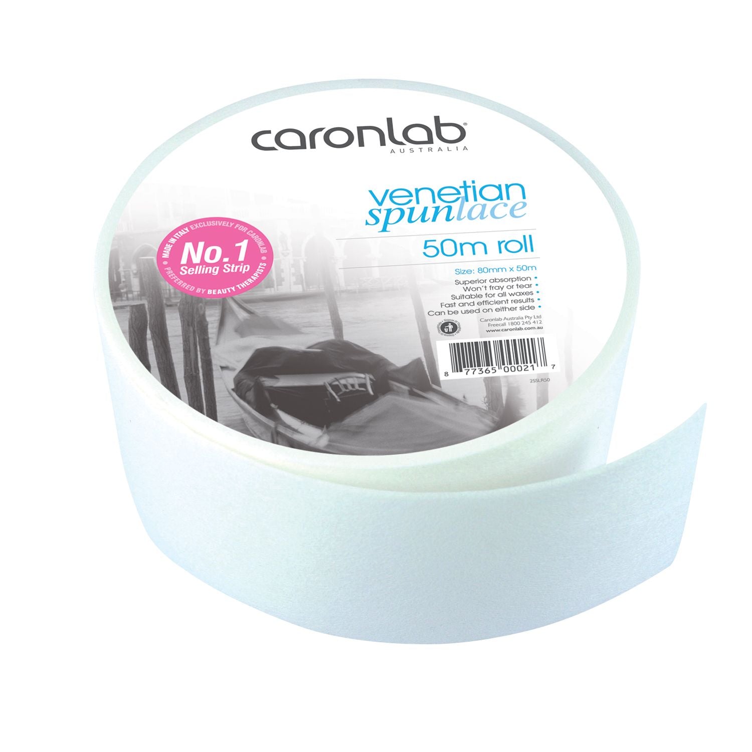 Caronlab Venetian Spun Lace Roll Bright White 50 m [DEL]