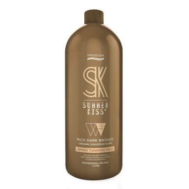 Natural Look Summer Kiss Rich Dark Bronze 12% Tanning Milk 1 litre [P]