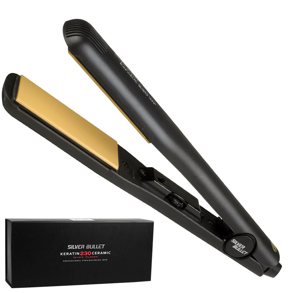 Silver Bullet Keratin 230 Ceramic Tourmaline Wide Plate Straightener - 37mm