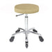 Turbo - Chrome Base - (SAND Upholstery) With CLICK'NCLEAN Castors