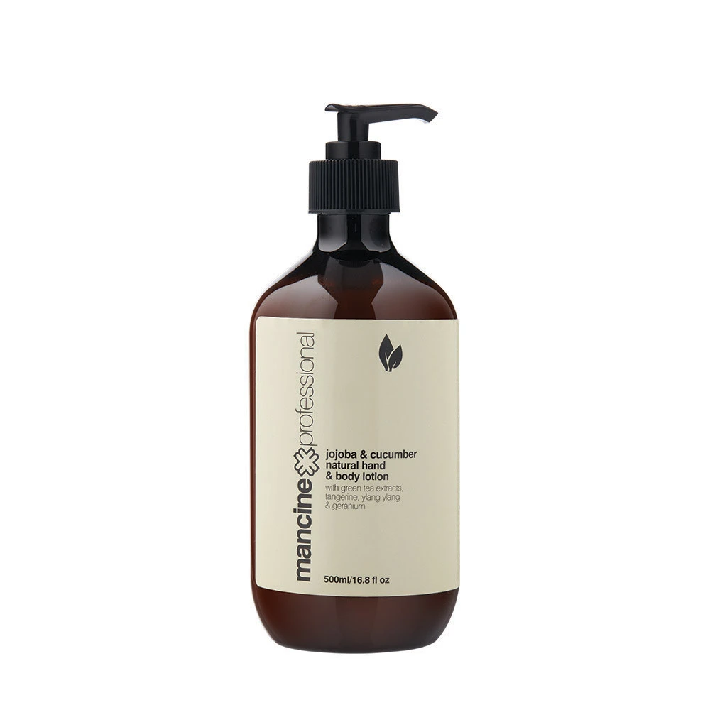 Mancine Natural Hand & Body Lotion: Jojoba & Cucumber 500ml