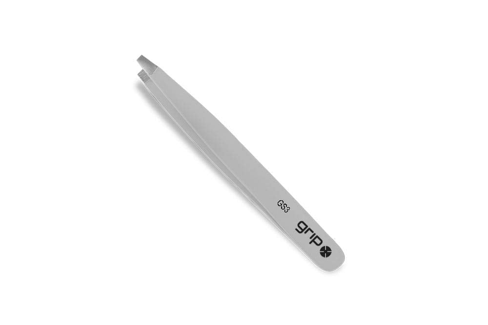 GRIP STAINLESS STEEL CLAW SLANTED TWEEZER