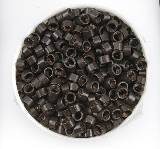 Angel Micro Ring Screw Beads 125pk Dark Brown #3