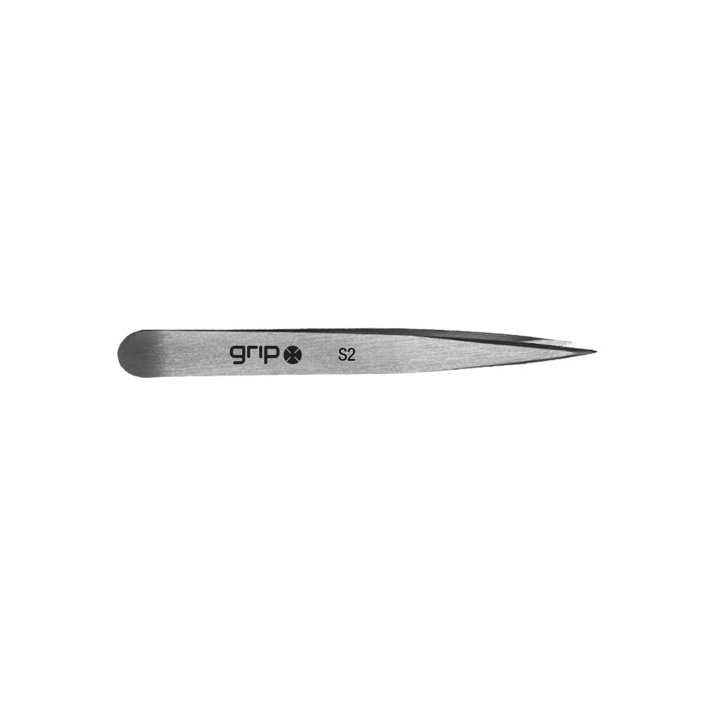 GRIP TWEEZER POINTED TIP STAINLESS STEEL