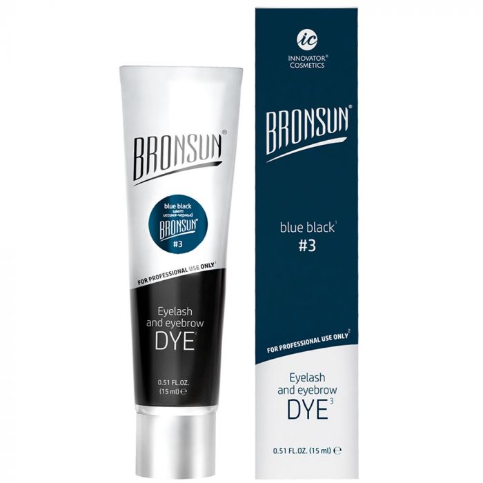 Bronsun Eyelash and Eyebrow Dye Blue Black #3 15 ml