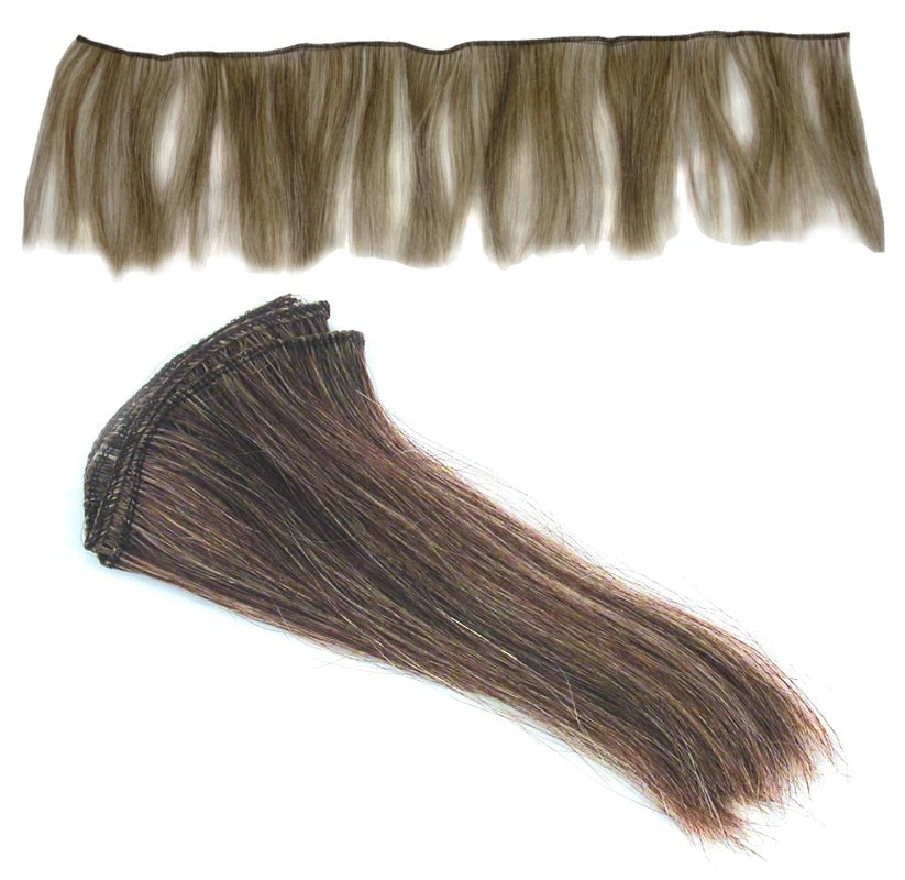 AMW Premium Grey Hair Weft 50cm wide x 15cm long