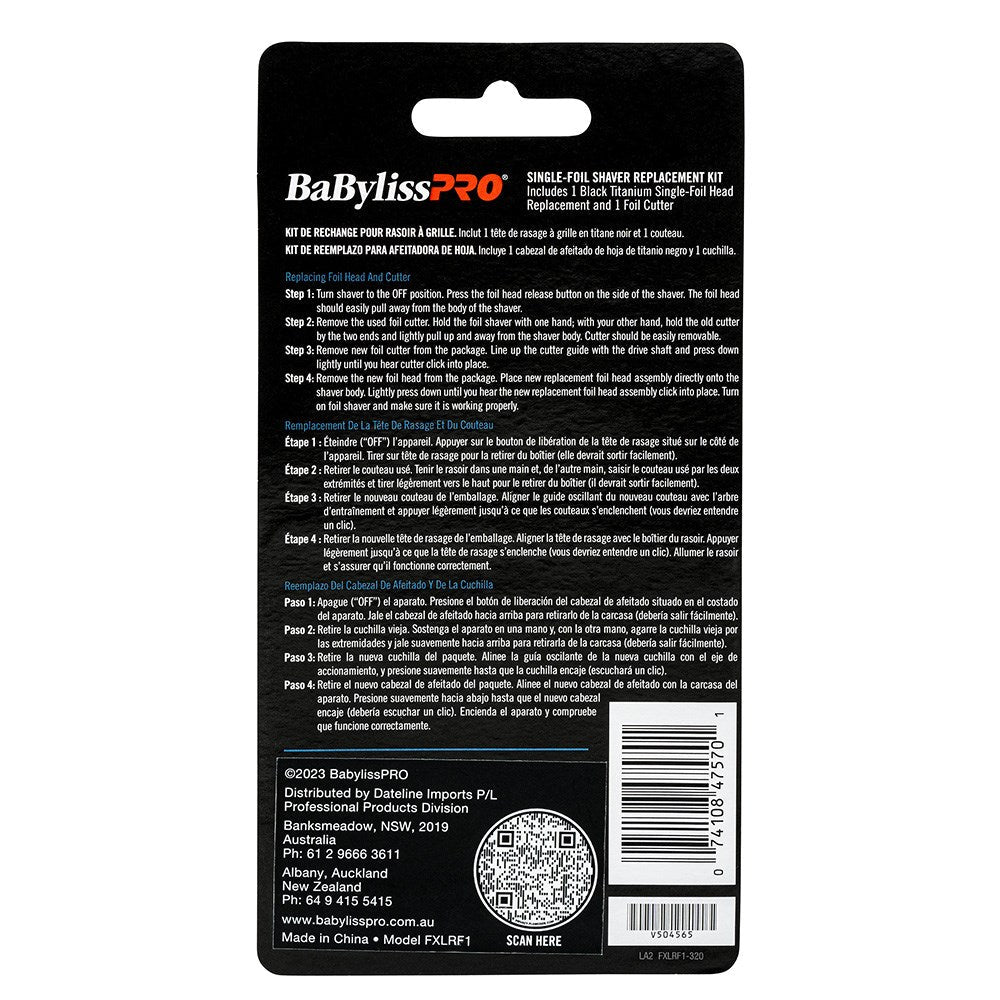 BaBylissPRO UVFoil Double Shaver Replacement Foil Head