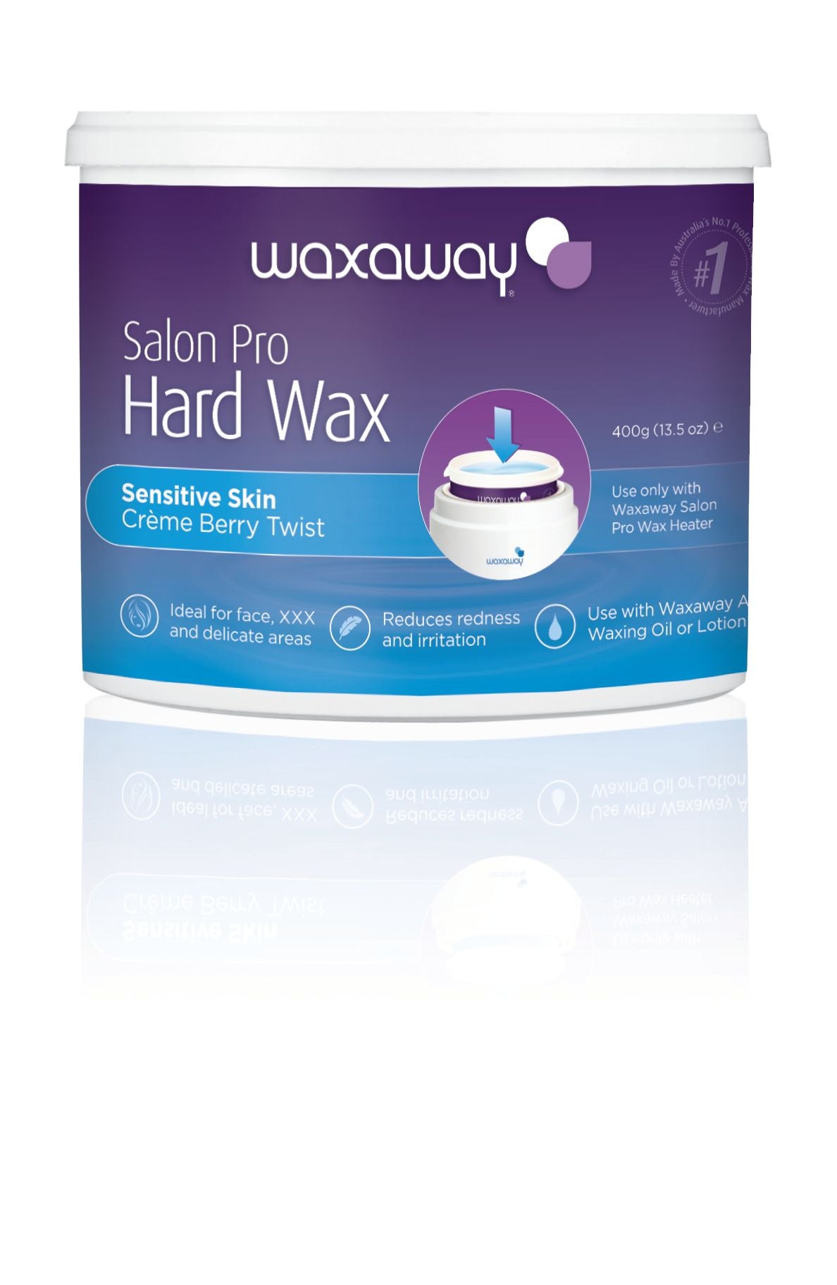 Caronlab Salon Pro Creme Berry Twist Hard Wax 400g