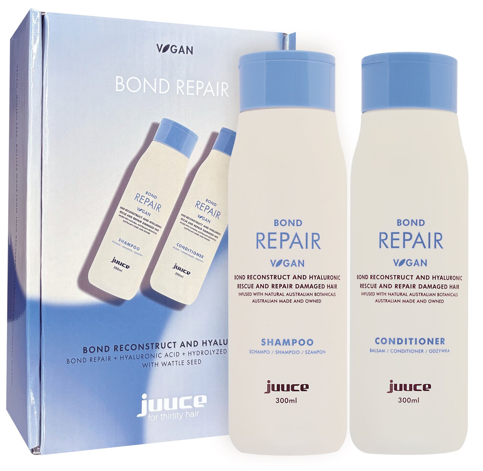 Juuce Bond Repair Shampoo & Conditioner 300ml Duo