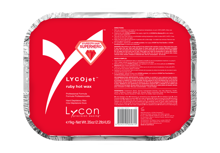 Lycon LYCOjet Ruby Hot Wax 1kg