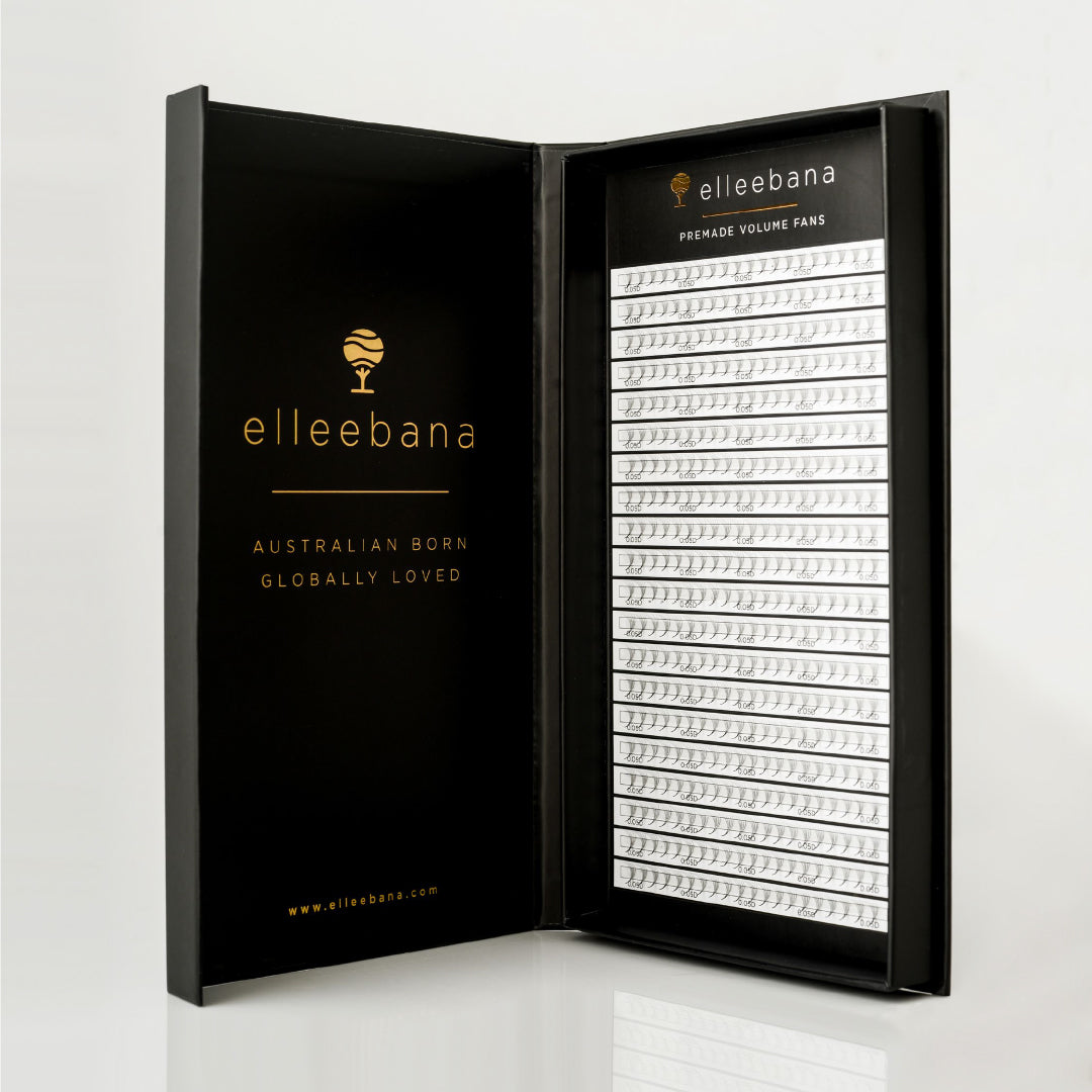 Elleebana C 4D 0.05 12mm Volume Lash Extensions Trays 400 fans