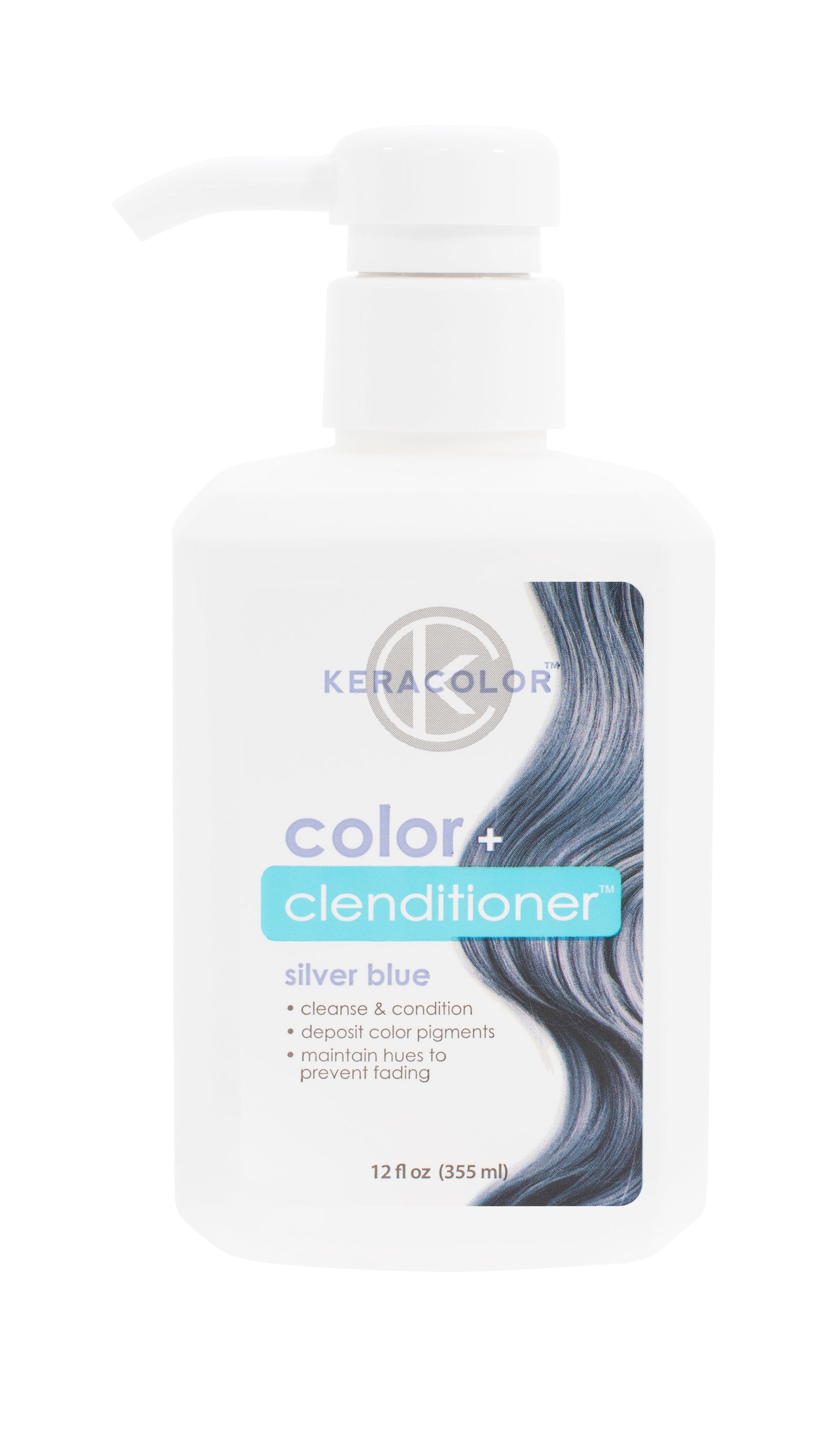 Keracolor Colour + Clenditioner Silver Blue - 355ml