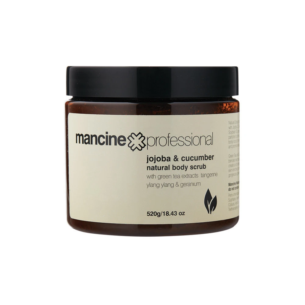 Mancine Natural Body Scrub: Jojoba & Cucumber 520gm