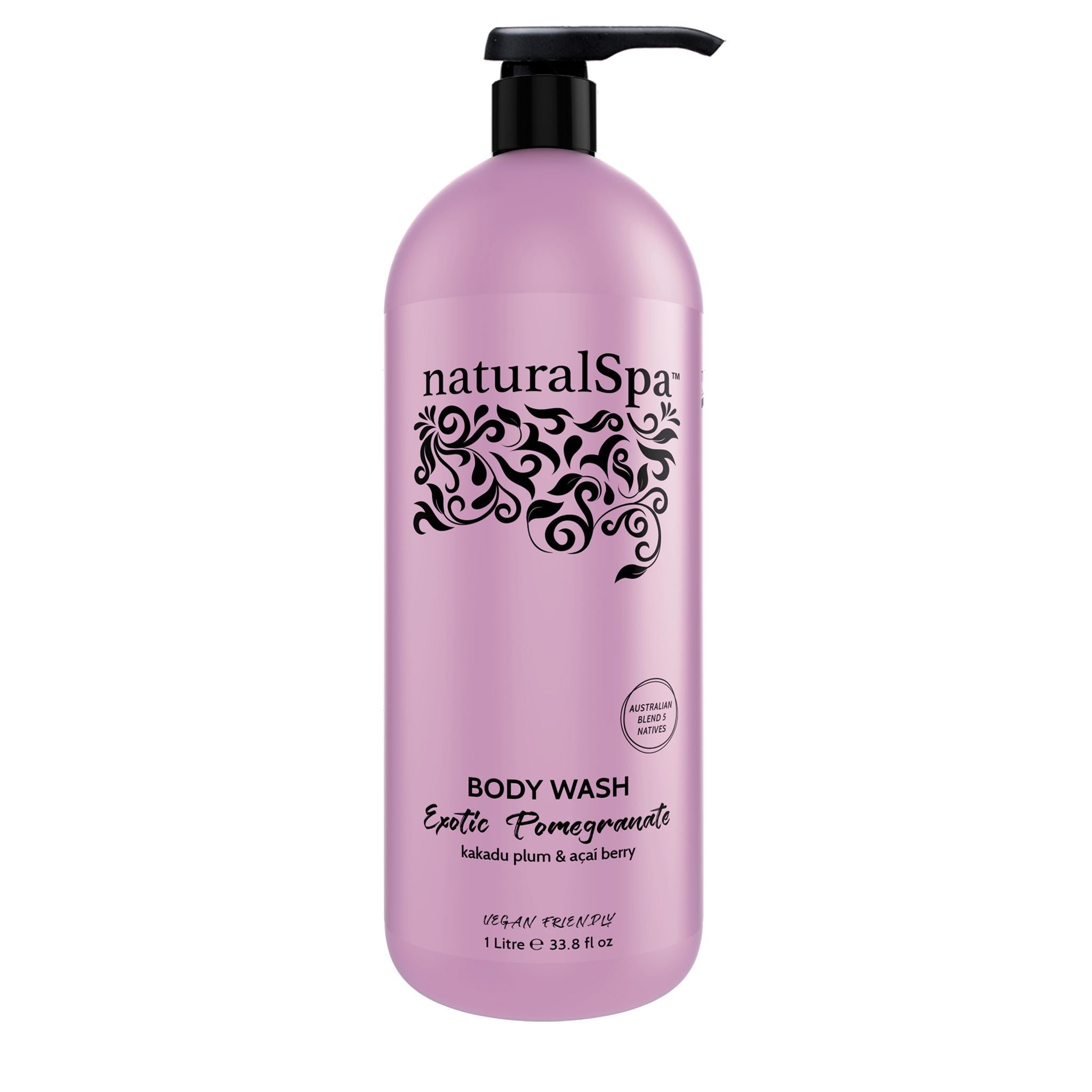 Natural Look Natural Spa Exotic Pomegranate Body Wash 1L (OOS)